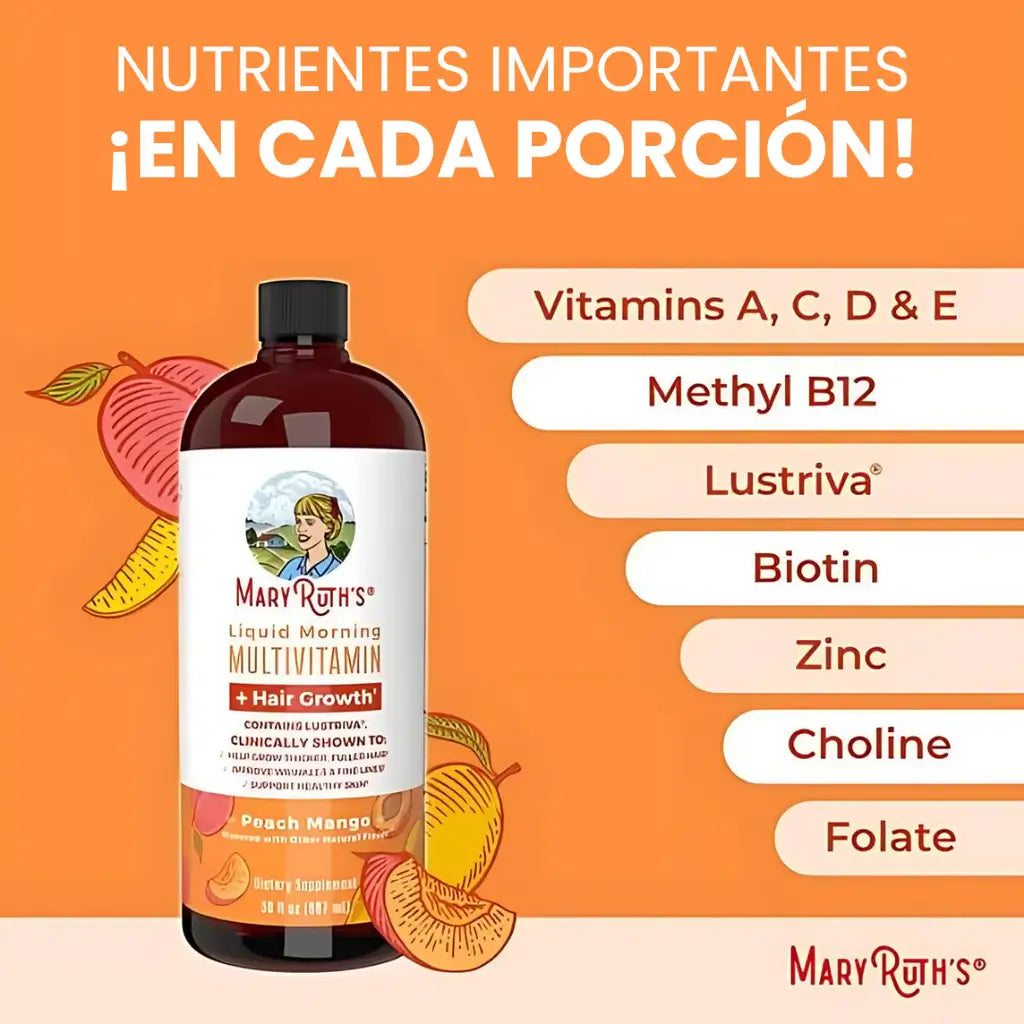 Multivitamínico MaryRuth's Crecimiento Capilar + Regalo