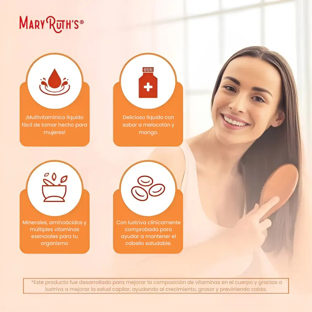 Multivitamínico MaryRuth's Crecimiento Capilar + Regalo