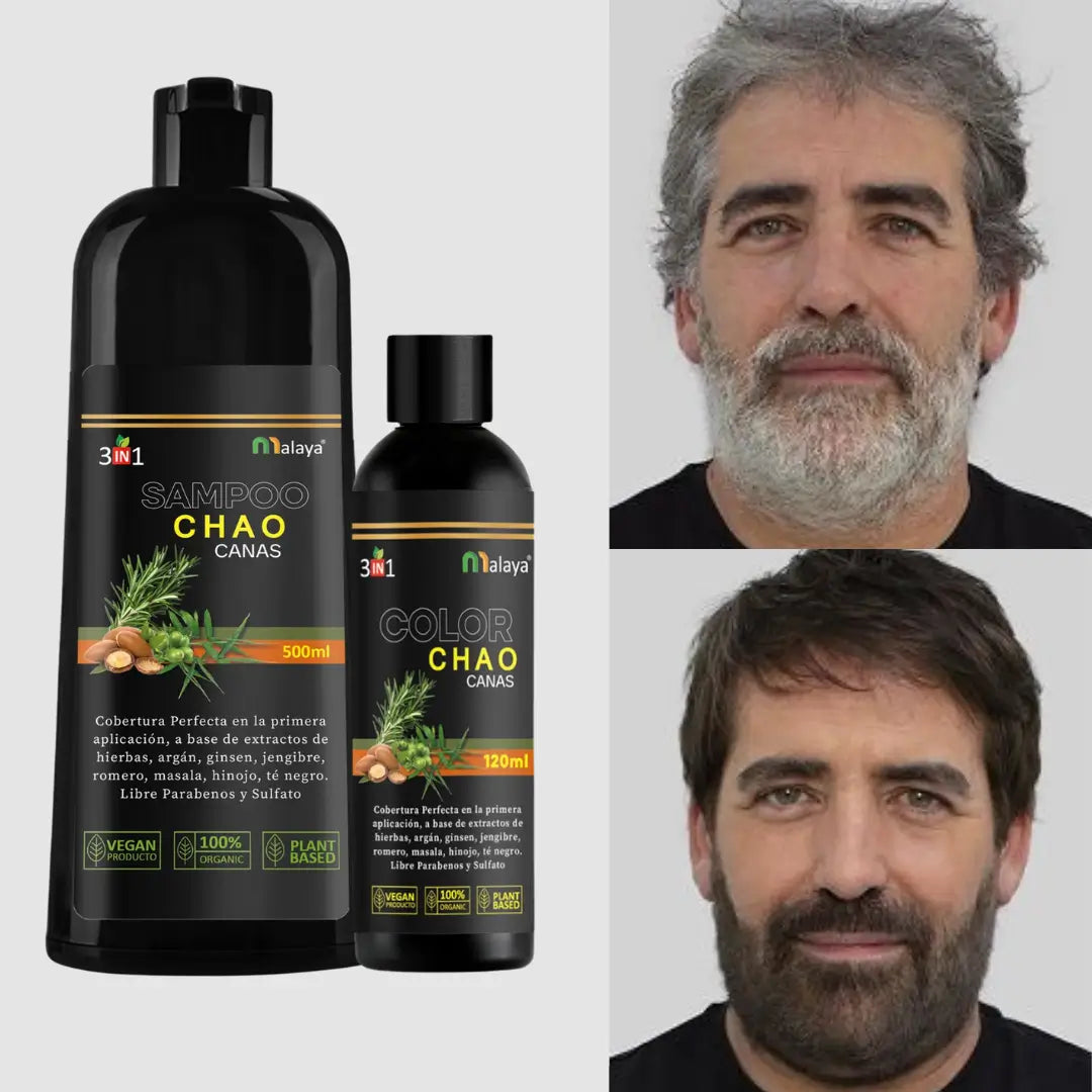 Chao Canas® | Shampoo Cubra Canas 3 in 1 + Tratamiento de Regalo