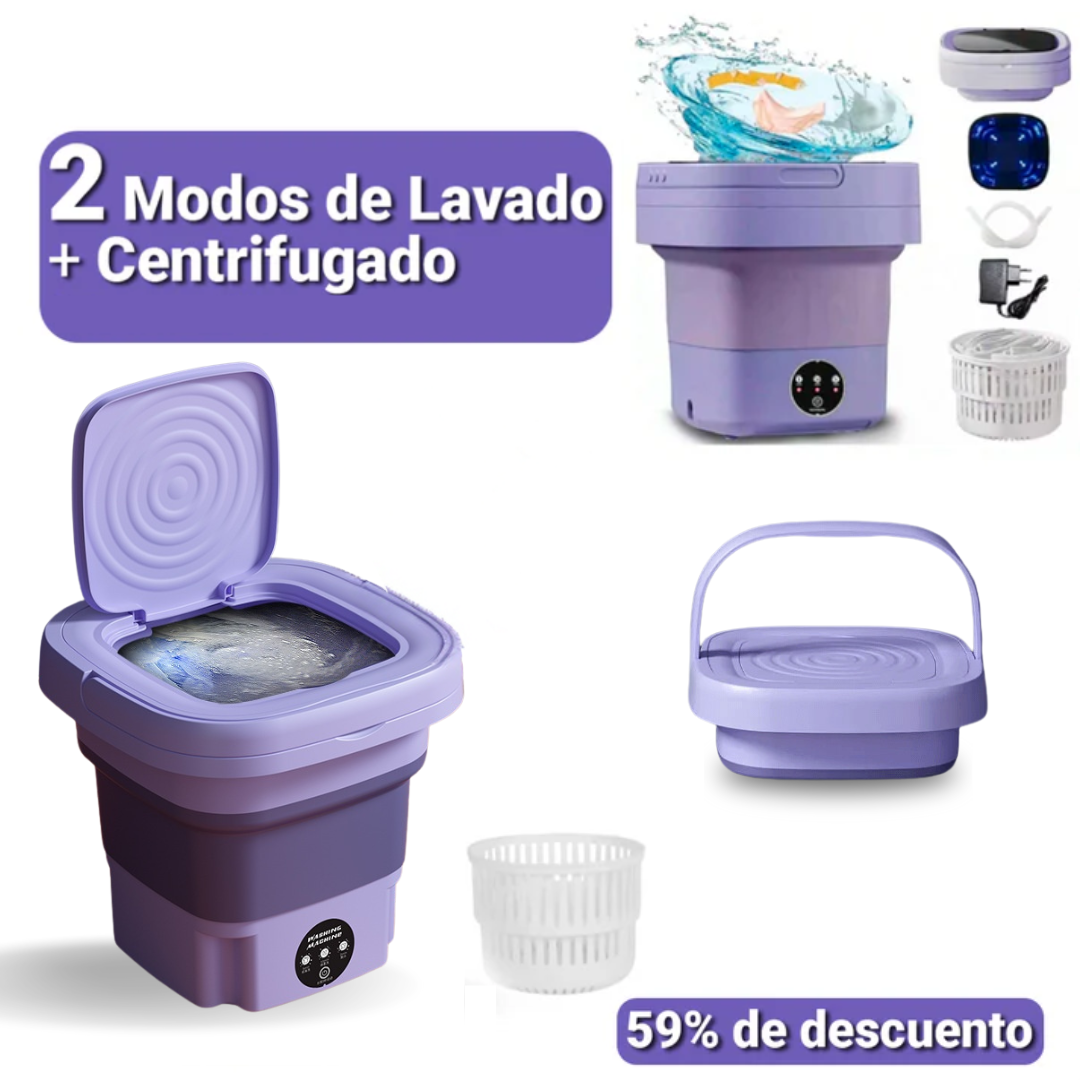 Mini Wash - Lavadora y Secadora Plegable + Garantía Extendida