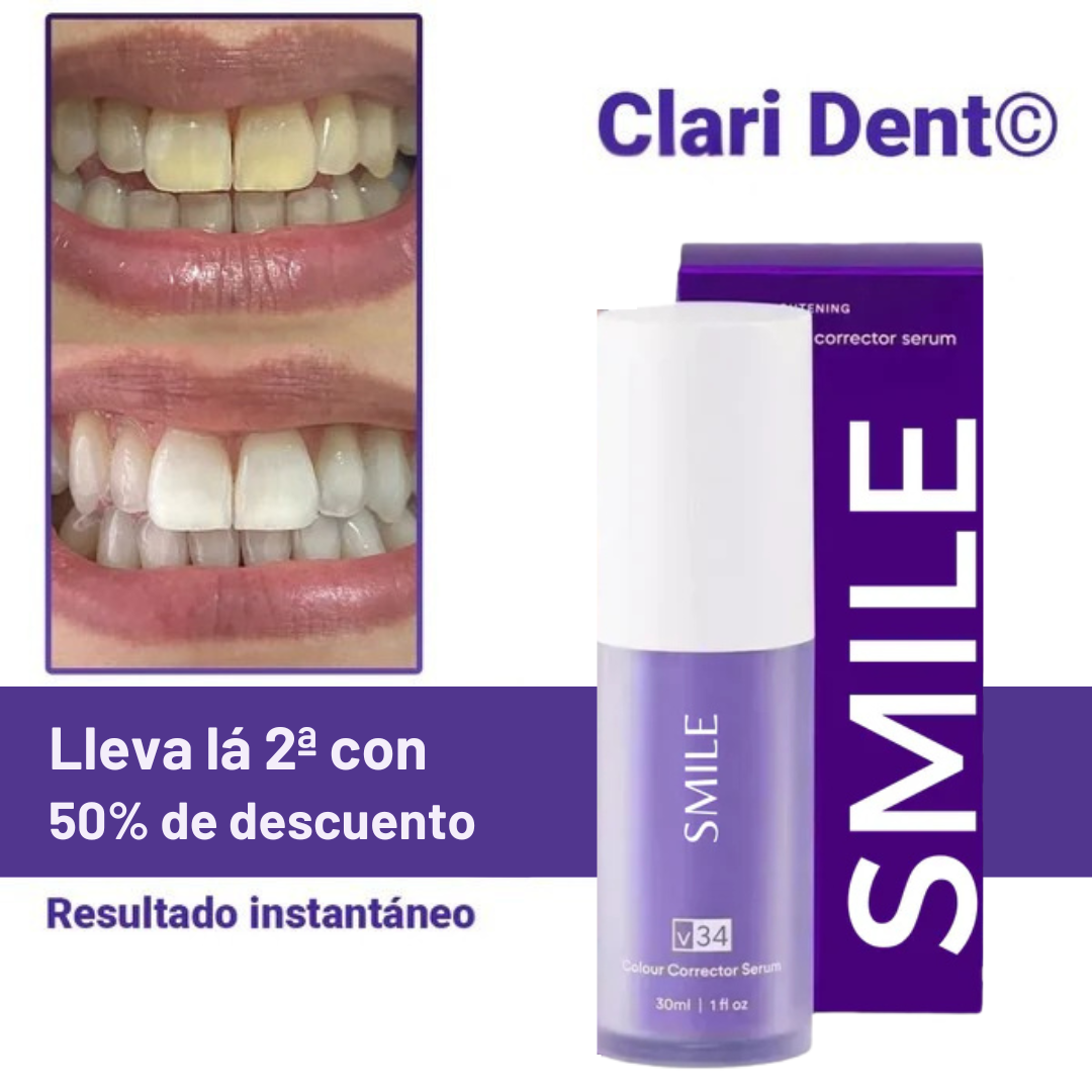 Clari Dent© Morado - Blanqueador Dental [Efecto instantáneo]