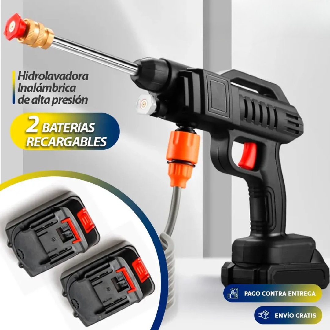 Hidrolavadora | Inalambrica de Alta Presion Con 2 Baterias + Maletin Gratis